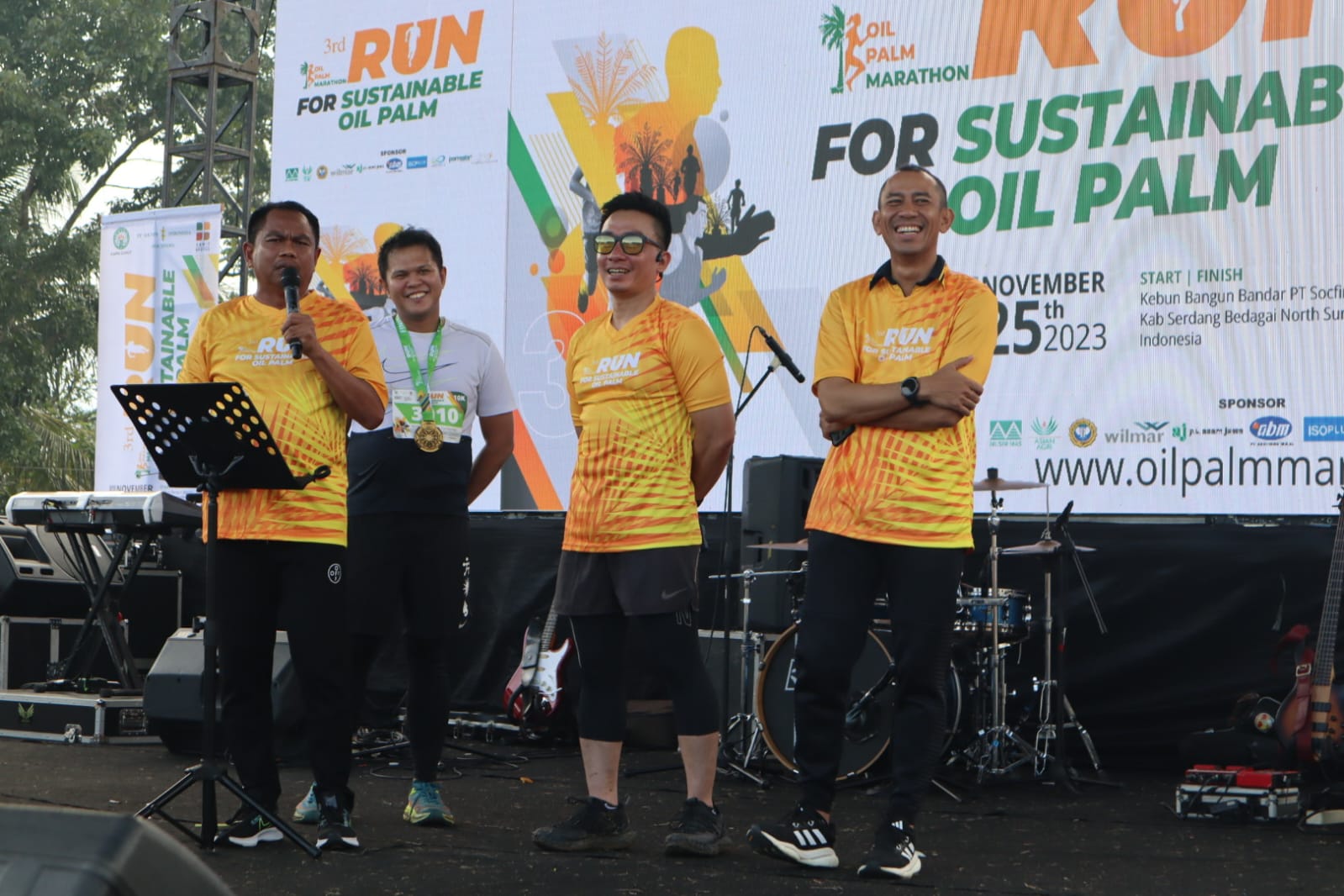 Kapolres Sergai AKBP Oxy Yudha Pratesta, S.Ik Hadiri Perlombaan Oil Palm Marathon 2023