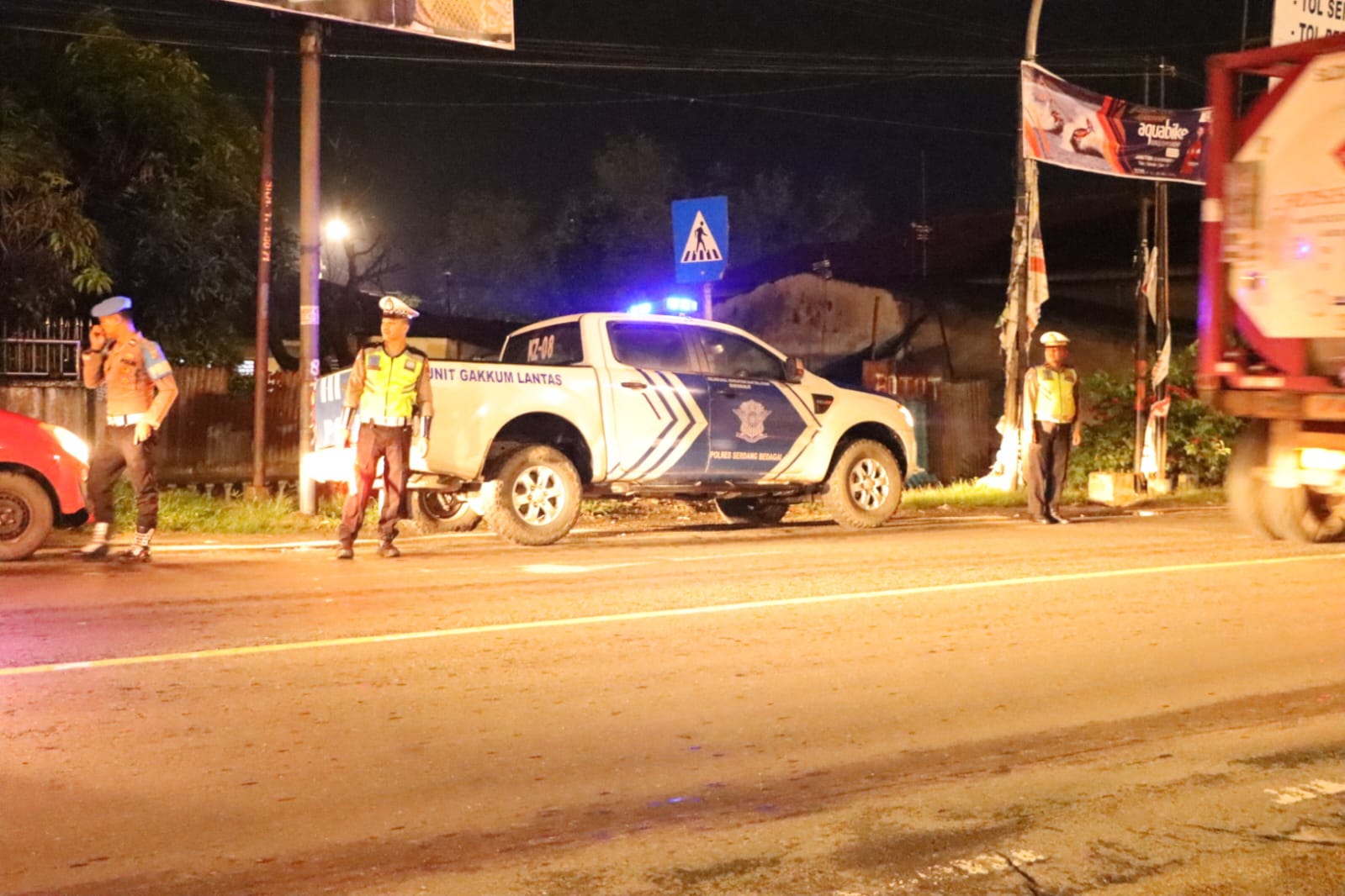 Kapolsek Perbaungan Pimpin Patroli Gabungan Polres Sergai