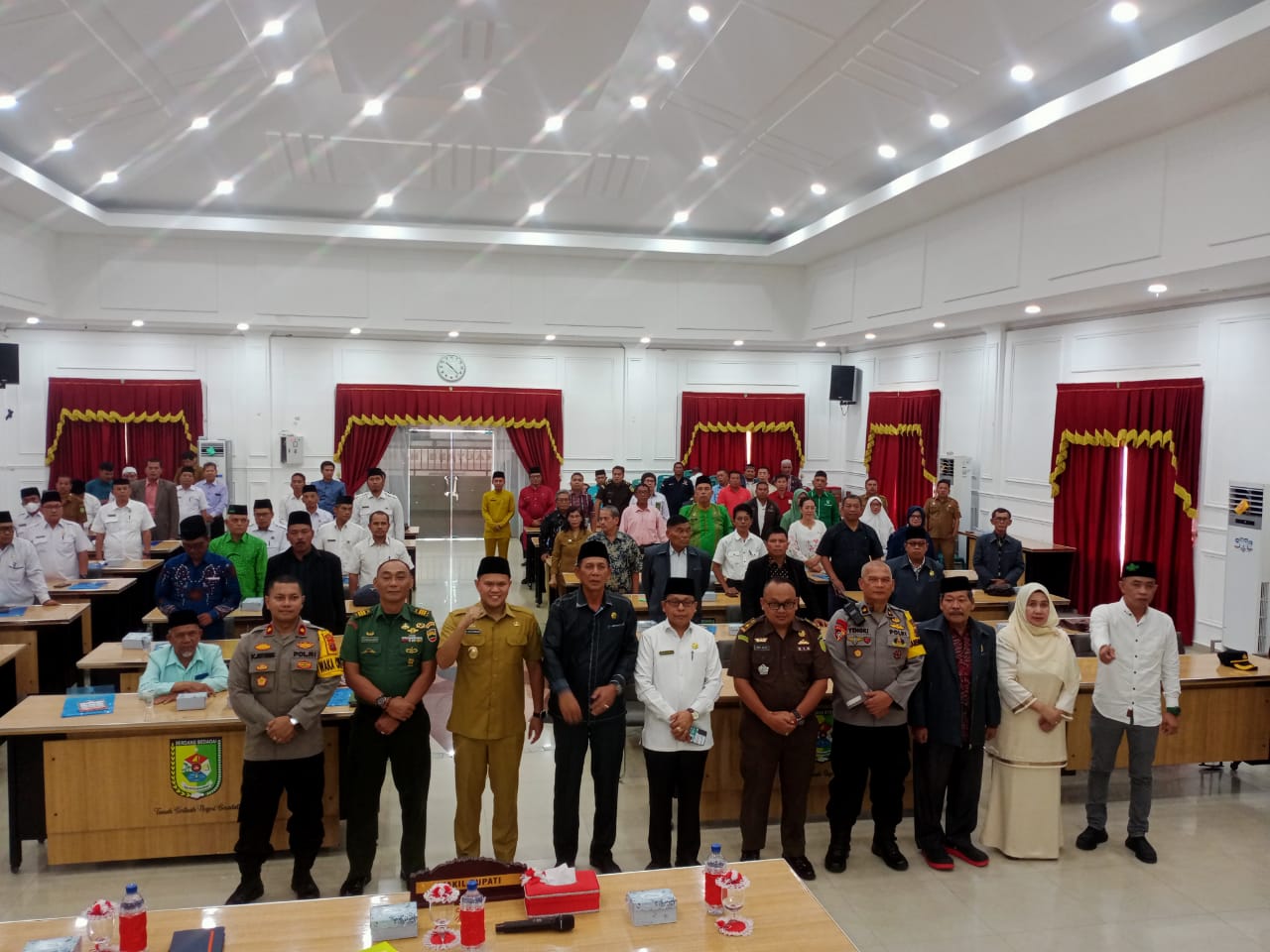 Polres Sergai Hadiri Dialog Harmonisasi Kerukunan Jelang Pemilu 2024