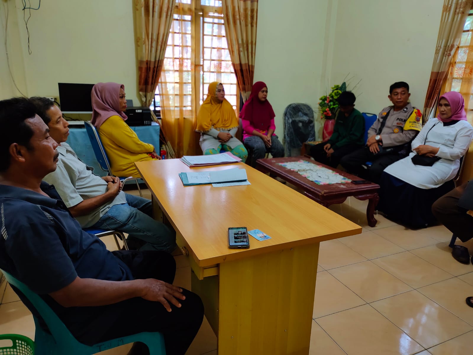 Bhabinkamtibmas Polsek Rambutan Mediasi Kasus Pencurian Ternak