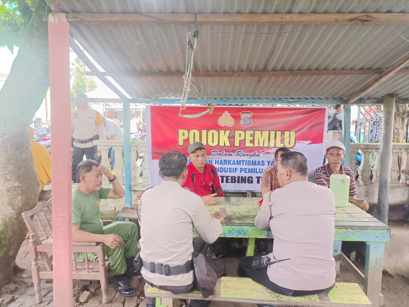 Polres Tebing Tinggi Pojok Pemilu Ciptakan Kamtibmas Yang Damai