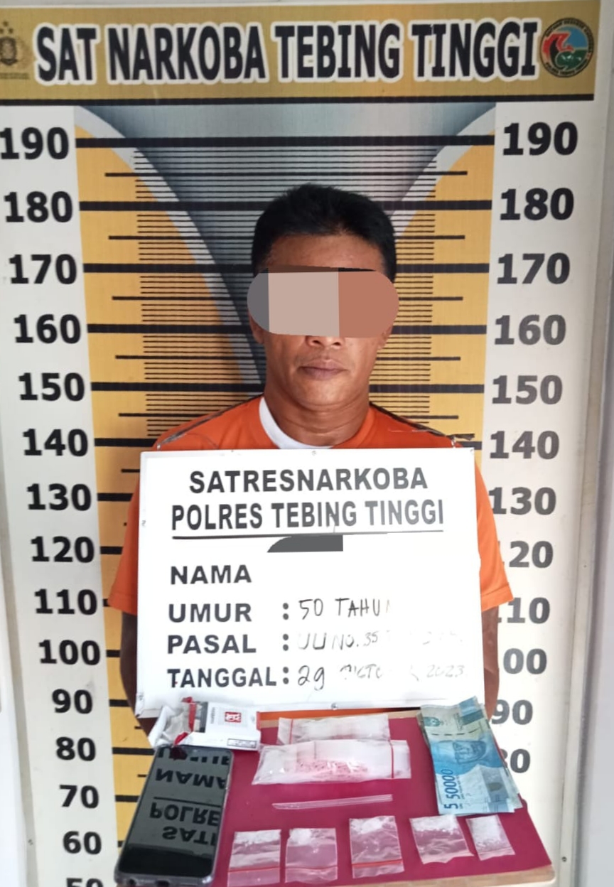 Miliki Sabu, Buruh Harian Ini Ditangkap Satnarkoba Polres Tebing Tinggi