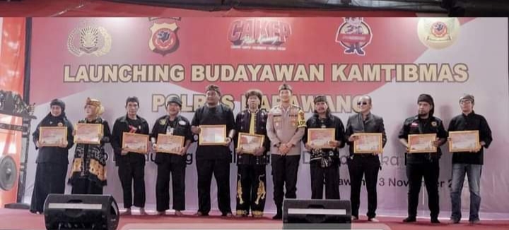 Sekda Acep Hadiri Launching Budayawan Kamtibmas Polres Karawang