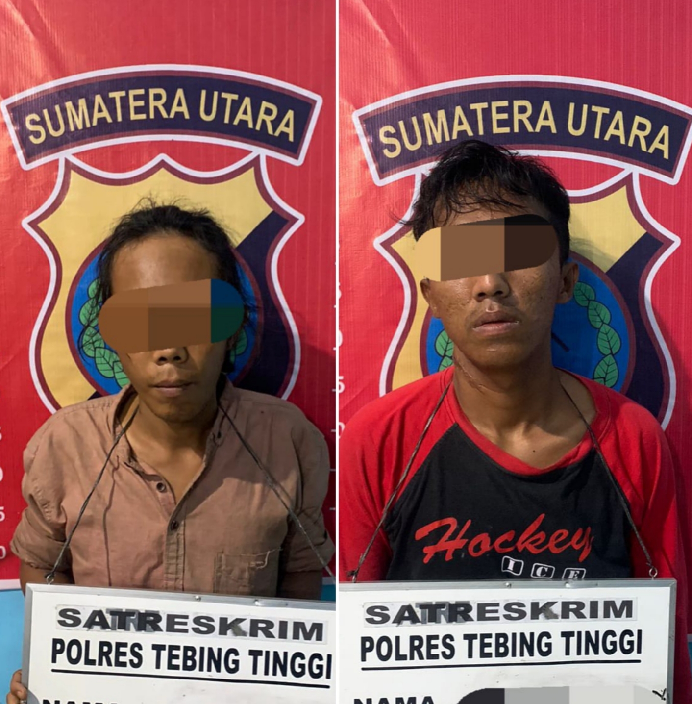 Curi Tiang Lampu Garvanis, Dua Sekawan Ditangkap Polres Tebing Tinggi