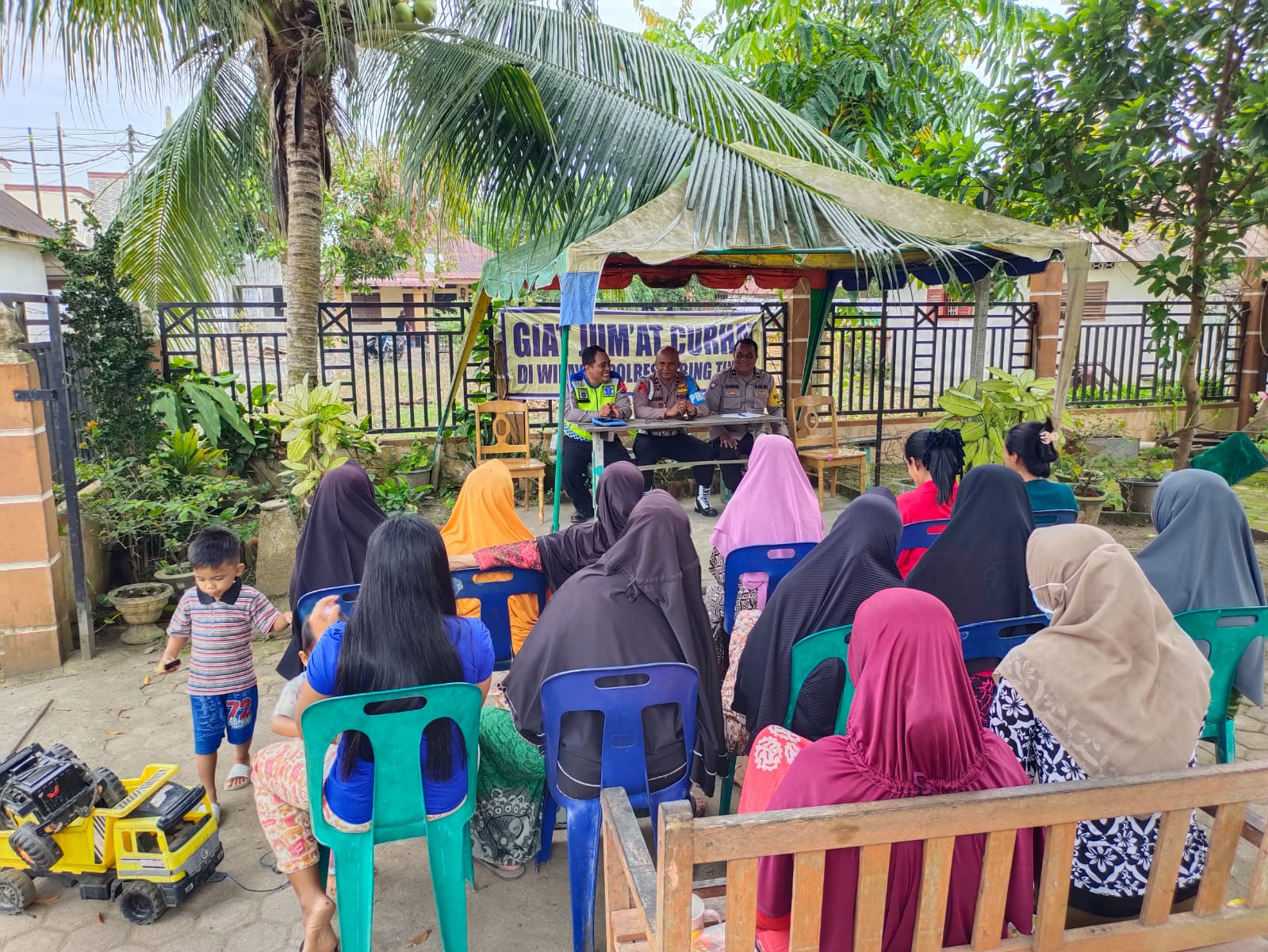 Kabag Ren Polres Tebing Tinggi Pimpin Jumat Curhat Di Lubuk Baru