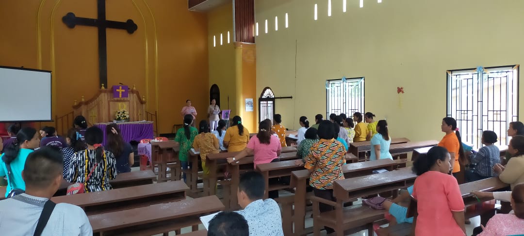 Minggu Kasih, Bhabinkamtibmas Polres Sergai Pengamanan Ibadah Minggu