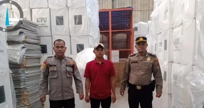 Polresta Deli Serdang Patroli Dan Pengamanan Logistik Pemilu 2024