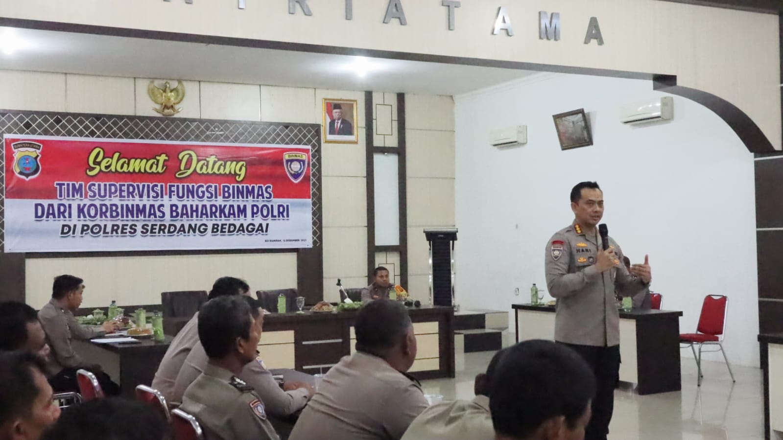 Tim Supervisi Korbinmas Baharkam Polri Kunjungan Di Polres Sergai