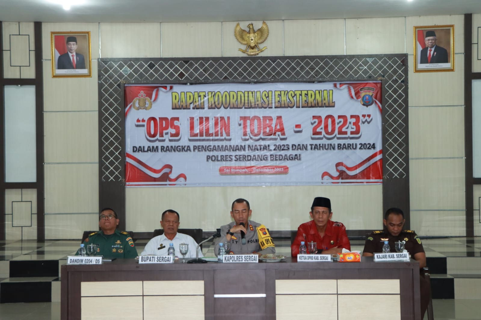 Kapolres Sergai Pimpin Rakor Ops Lilin Toba Tahun 2023