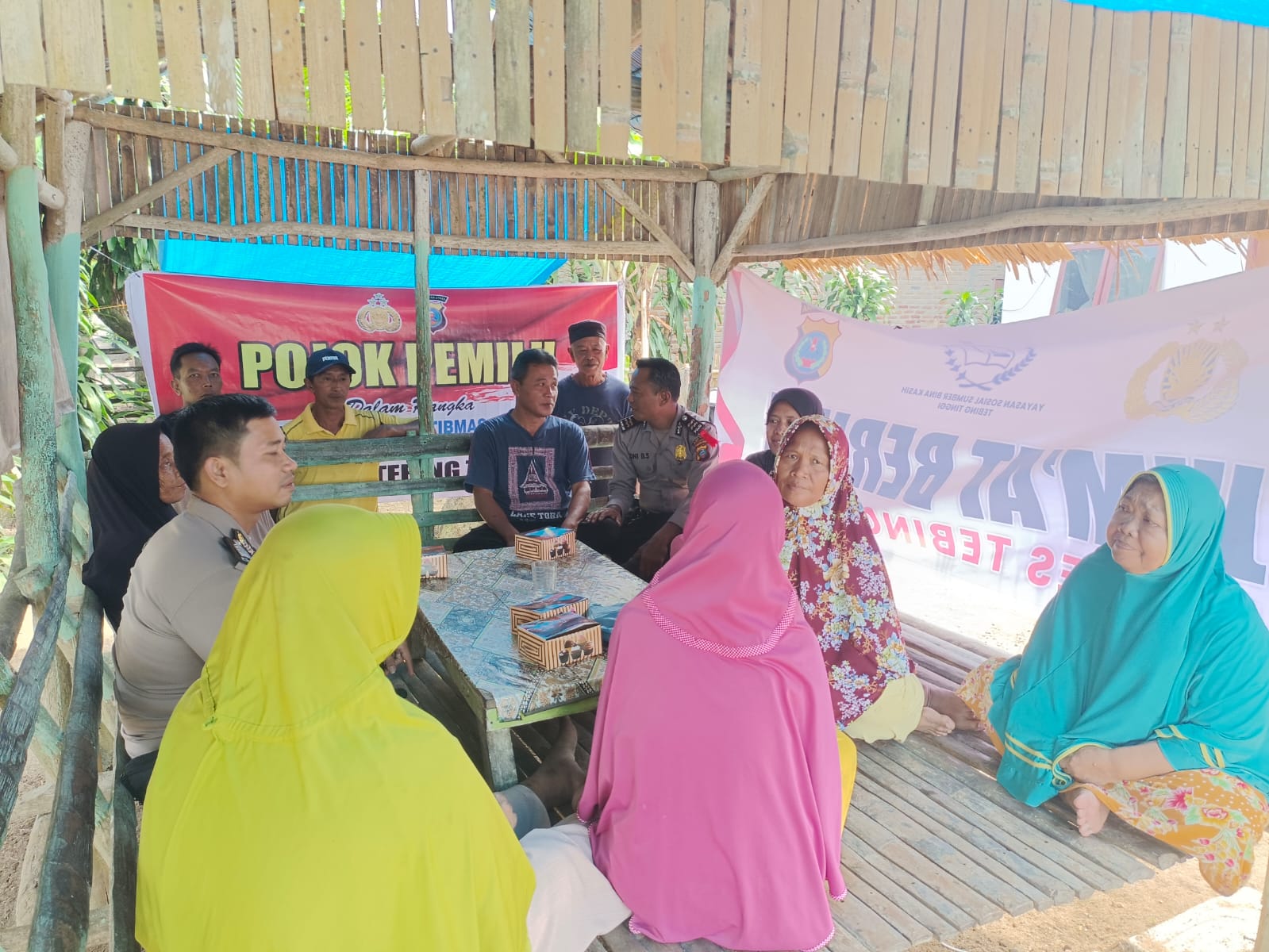 Dukung Pemilu Damai, Polres Tebing Tinggi Pojok Pemilu Di Sipispis