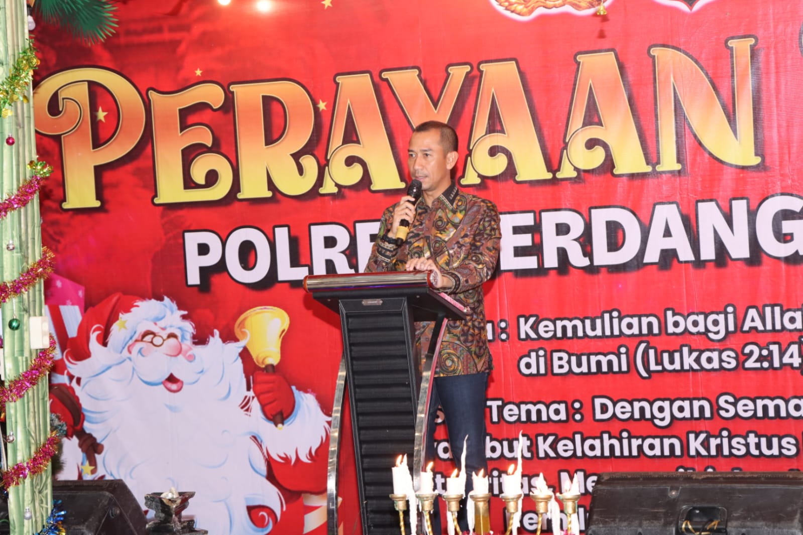 Perayaan Natal Keluarga Besar Polres Sergai Penuh Sukacita