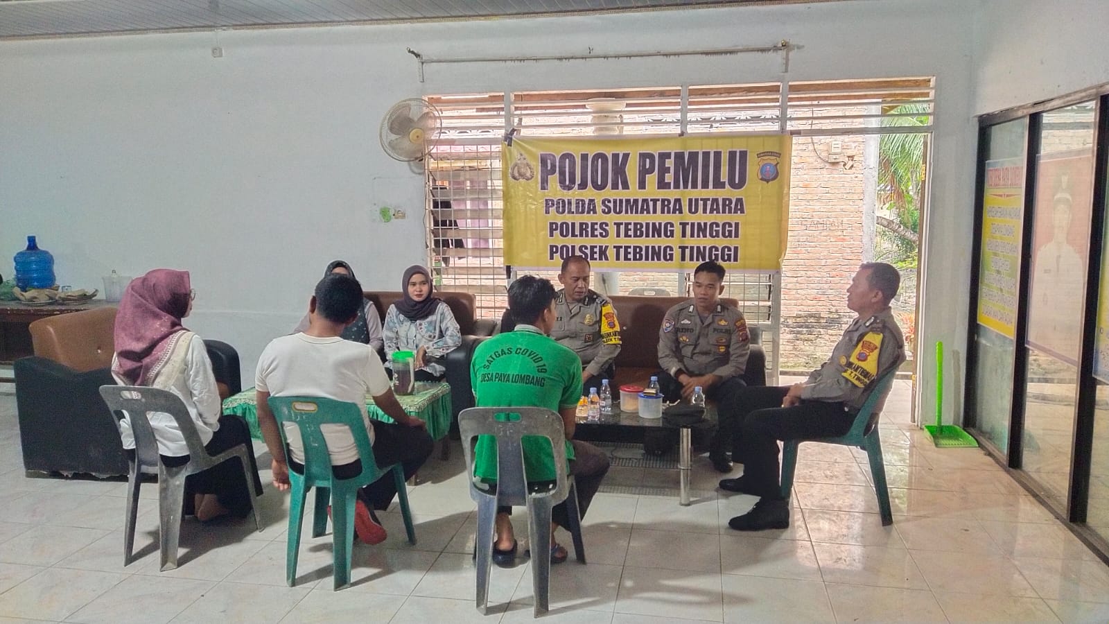 Polsek Tebing Tinggi Ajak Masyarakat Jaga Keamanan Pada Tahapan Pemilu