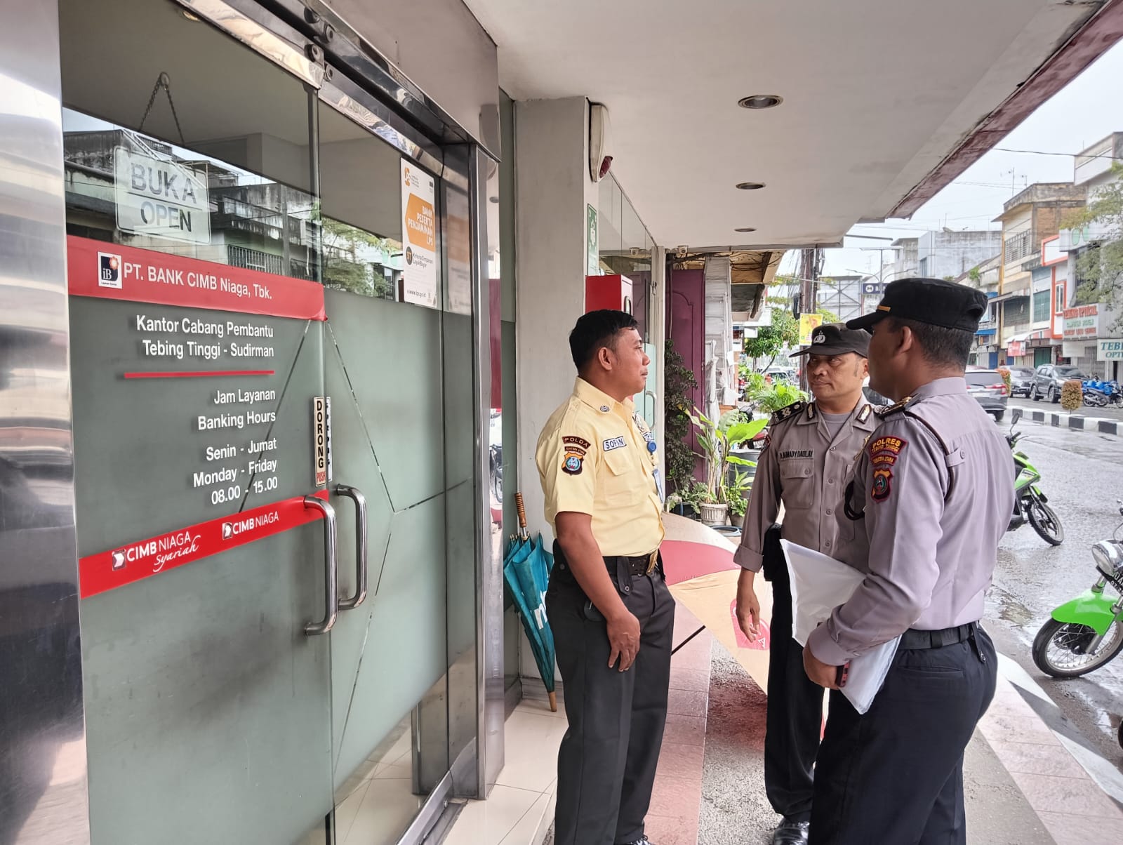 Sat Binmas Polres Tebing Tinggi Laksanakan Pembinaan dan Pengawasan kepada Satpam