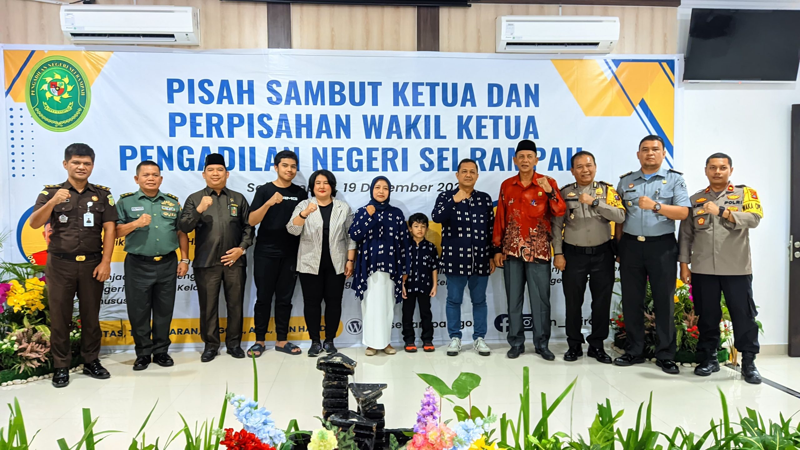 Wakapolres Sergai Hadiri Pisah Sambut Ketua Dan Wakil Ketua PN Sei Rampah