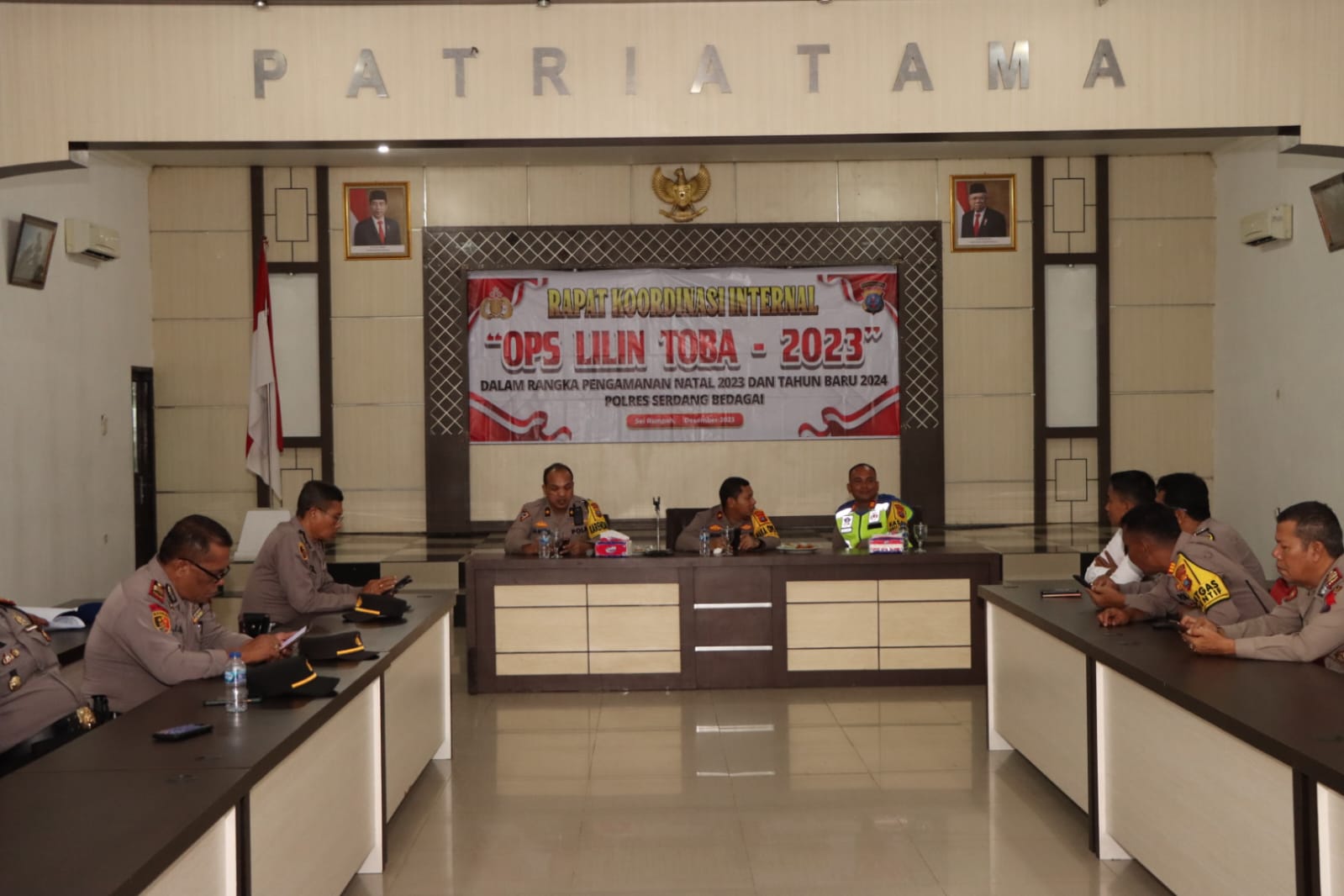 Polres Sergai Rakor Internal Jelang Ops Lilin Toba Tahun 2023