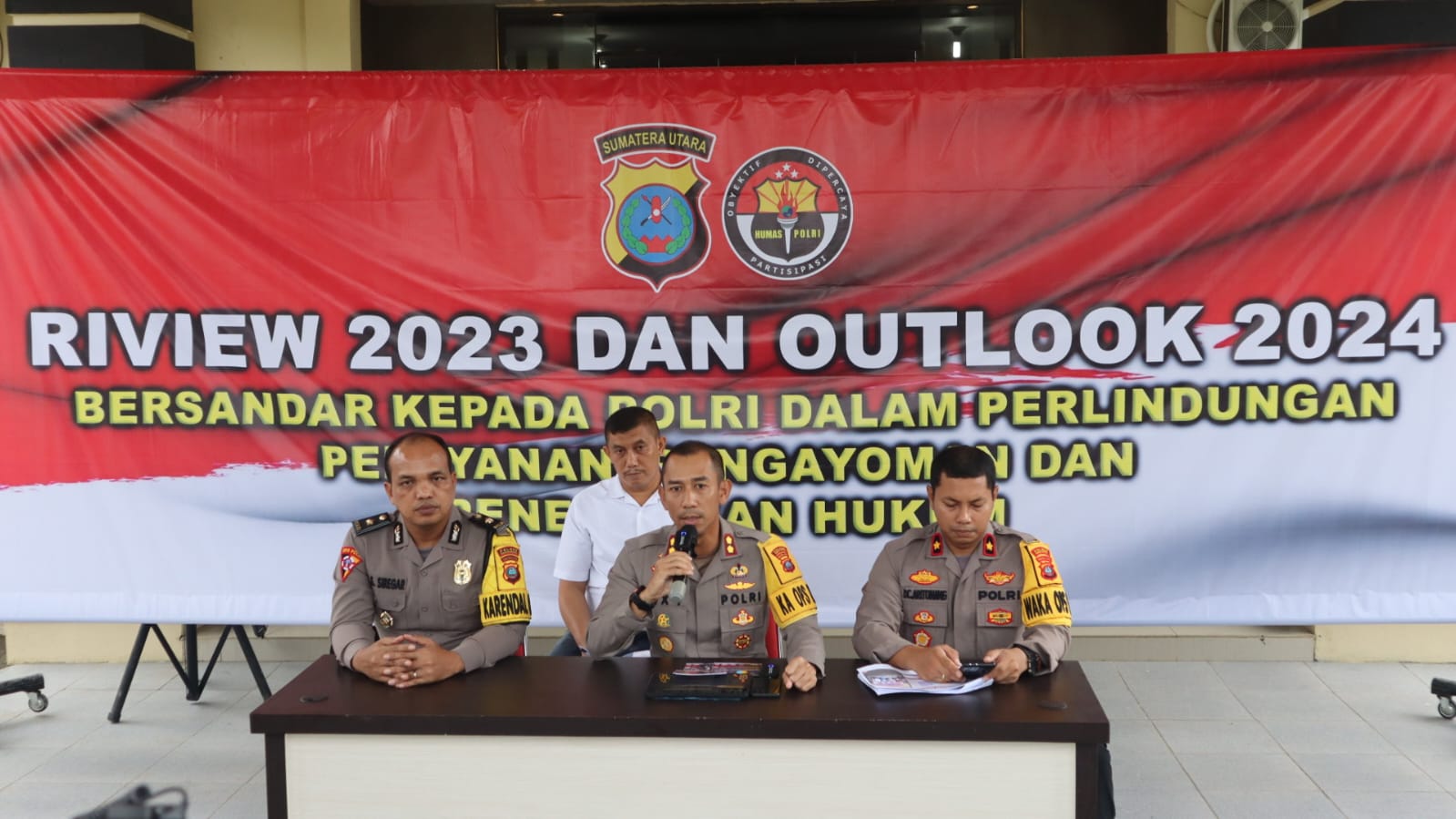 Review Akhir Tahun Dan Outlook 2024, Kapolres Sergai: Penanganan Kasus Semakin Meningkat