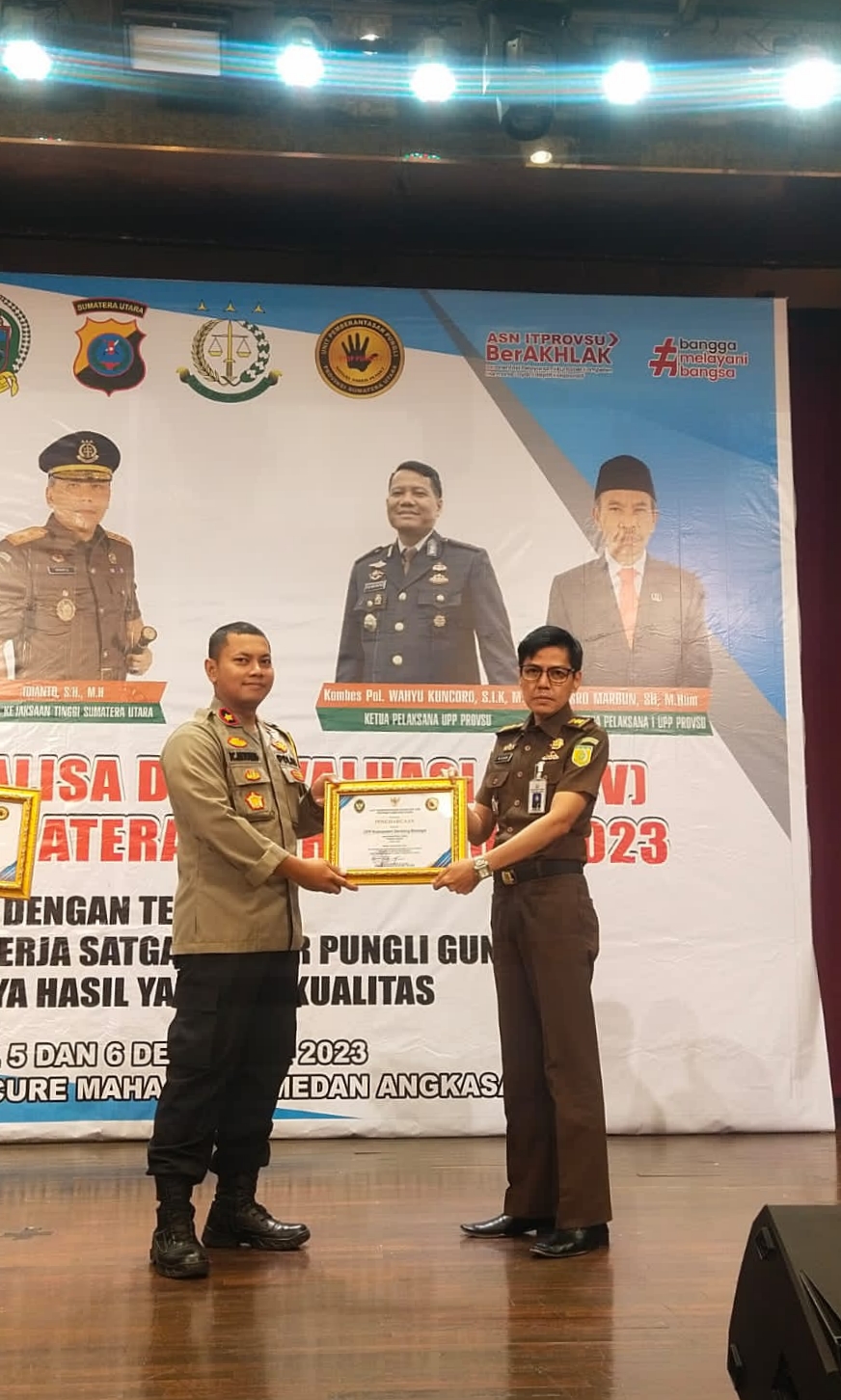 Polres Sergai Terima Penghargaan Juara 2 UPP Saber Pungli Provinsi Sumut