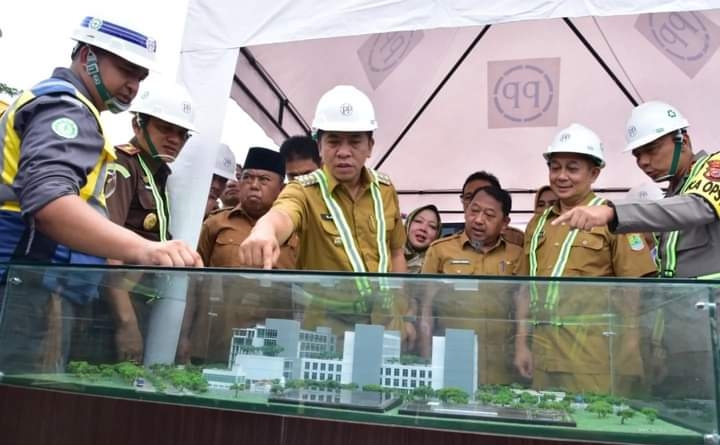 Bupati Aep, Groundbreaking Pembangunan Gedung Rumah Sakit Rengasdengklok