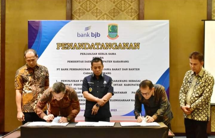 Pemkab Karawang, Lakukan Penandatanganan Kerjasama dengan PT Bank Pembangunan Daerah Jabar dan Banten