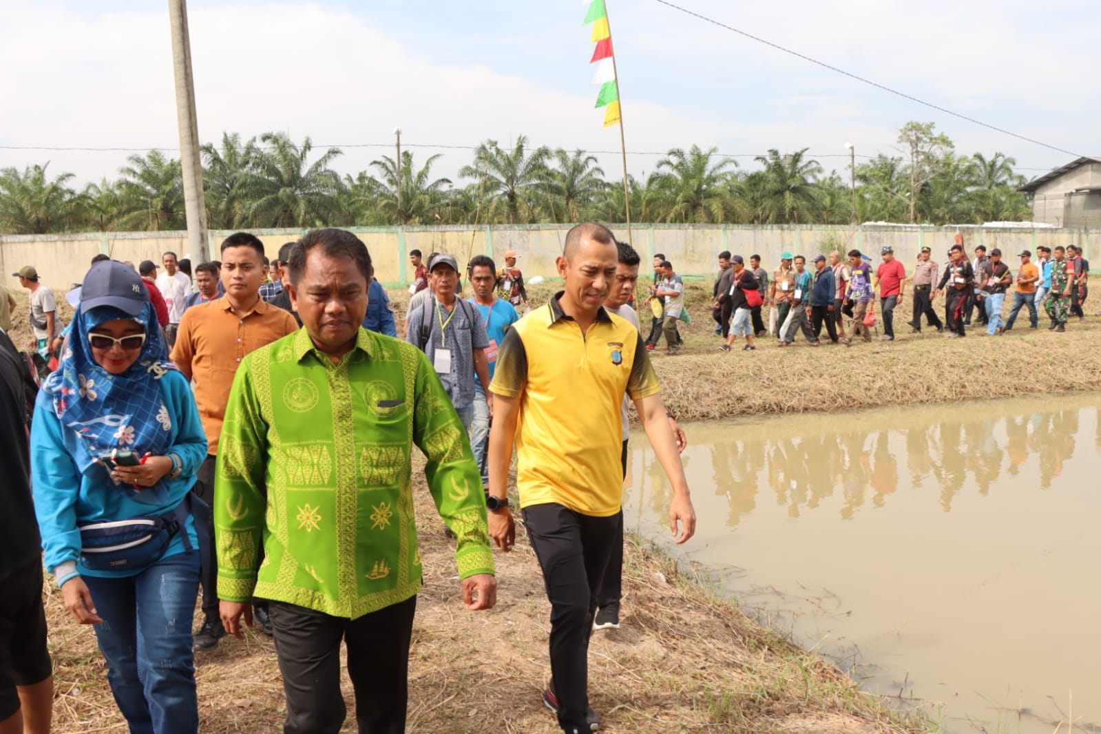 Kapolres AKBP Oxy Yudha Pratesta, S.Ik Hadiri Lomba Mancing HUT Kabupaten Sergai Ke-20