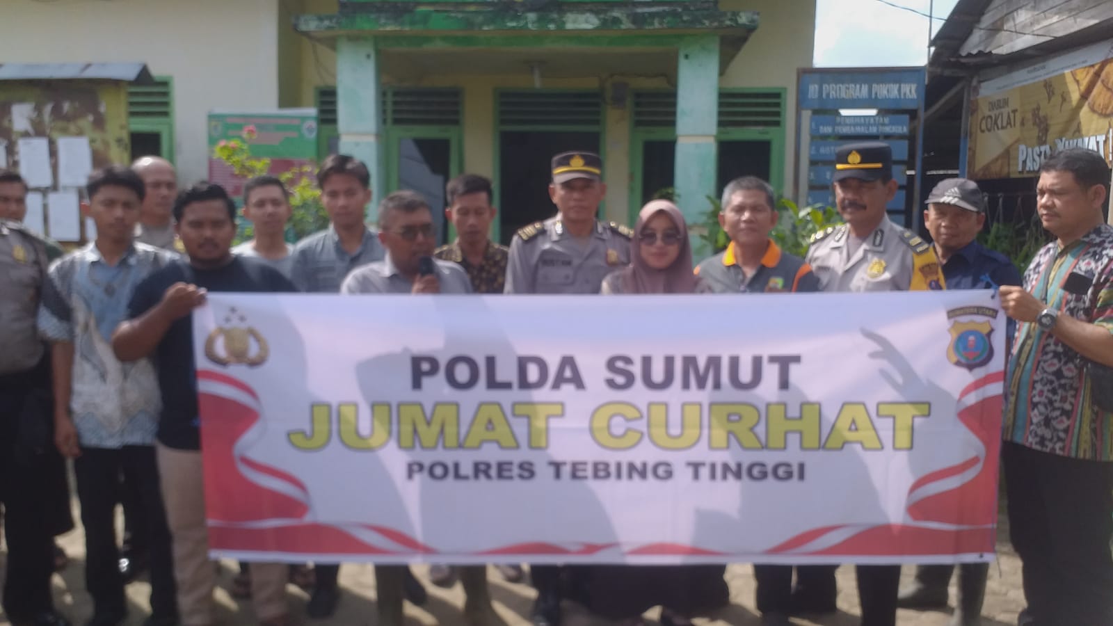 Jumat Curhat di Kantor Desa Gunung Para II, Polres Tebing Tinggi Berikan Imbauan