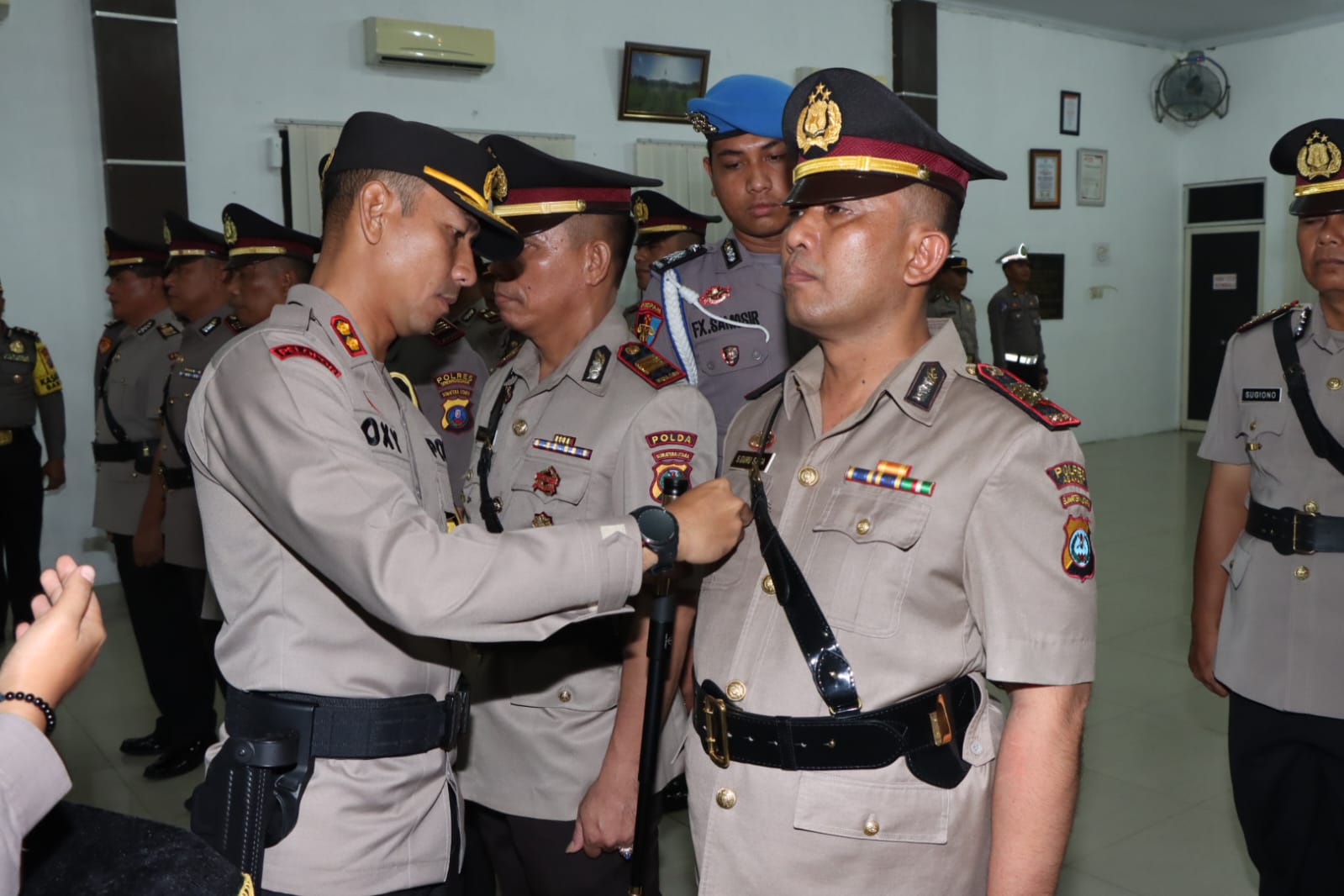 Kapolres Sergai AKBP Oxy Yudha Pratesta, S.Ik Pimpin Upacara Serah Terima Jabatan