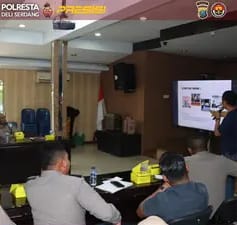 Polresta Deli Serdang Laksanakan Pelatihan Editing Video Dan Pembuatan Flyer