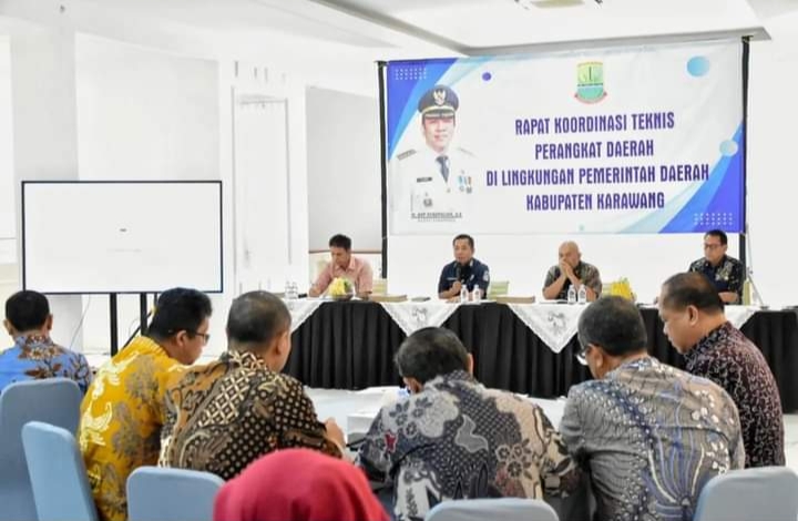 Bupati Aep, Pimpin Rakor Teknis Perangkat Daerah Dan Kecamatan se-Kabupaten Karawang