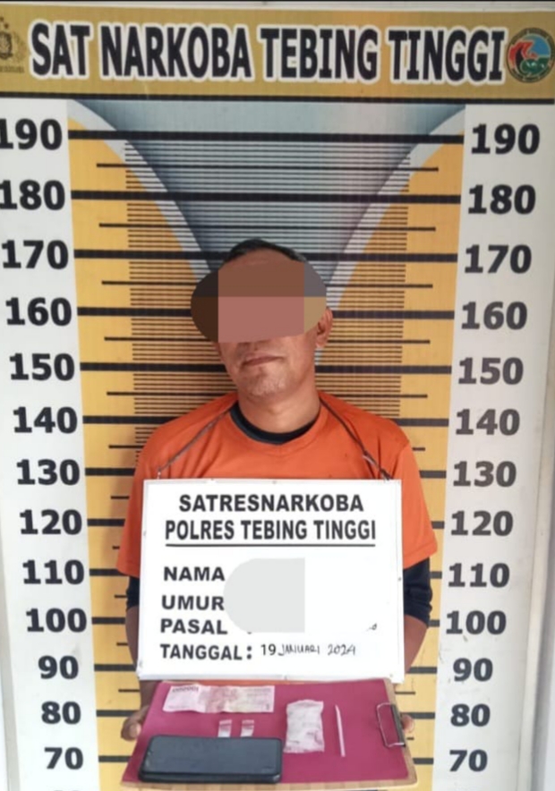 Resahkan Warga, Ucok Kates Diamankan Satnarkoba Polres Tebing Tinggi