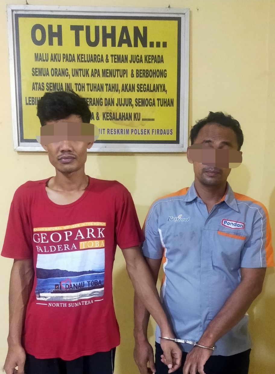 Polsek Firdaus Ringkus 2 Pengedar 100 Gram Sabu