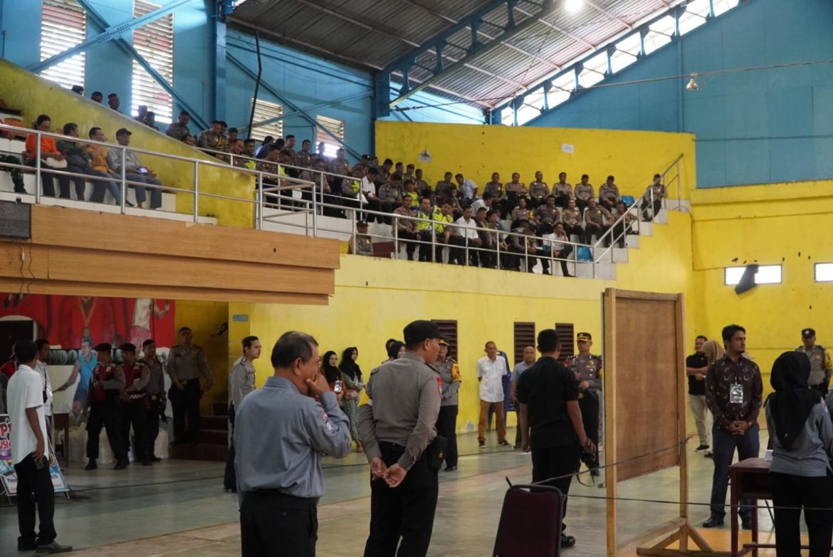 Polres Tebing Tinggi Gandeng KPU Simulasi Pengamanan TPS