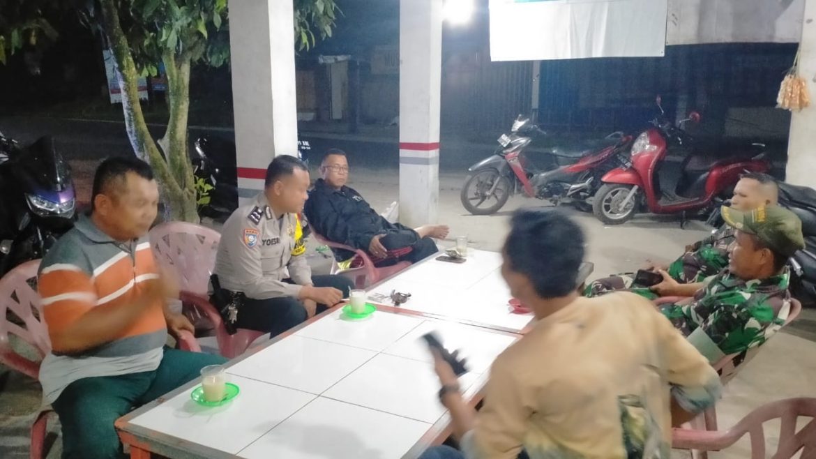 Jaga Harkamtibmas, Polsek Pantai Cermin Gelar Patroli Bersama