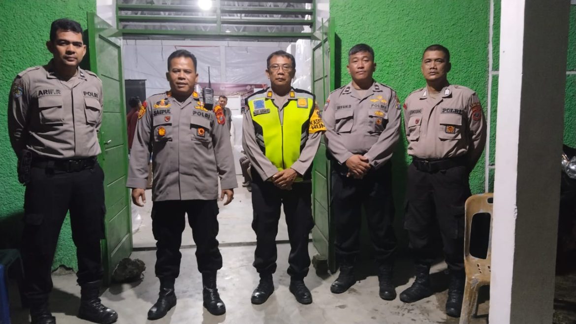 Kapolsek Tebing Tinggi Dan Pamatwil Cek Rekapitulasi Penghitungan Suara Di Kantor PPK