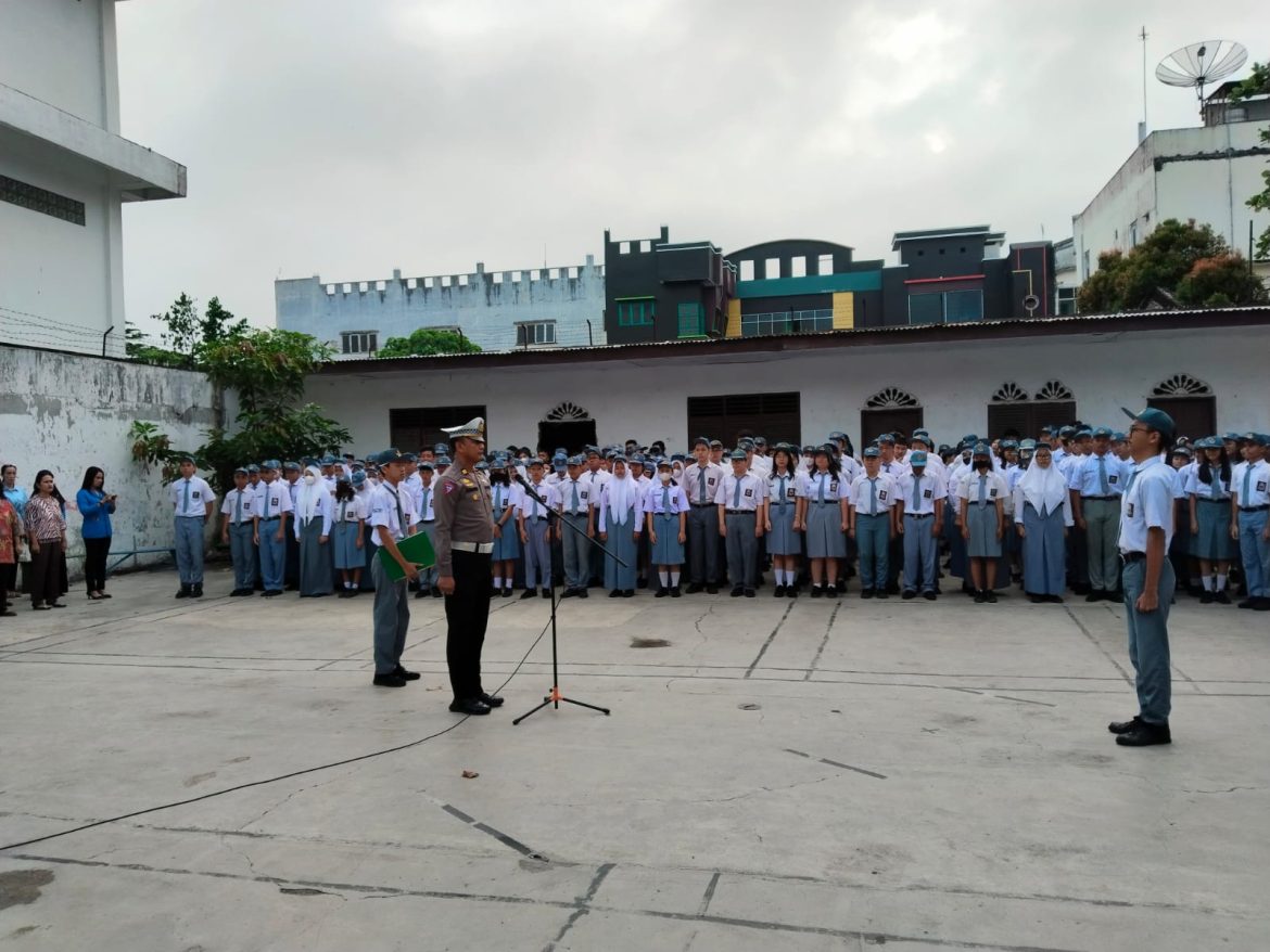 Police Goes To School Satlantas Polres Tebing Tinggi Sosialisasi Tertib Berlalu Lintas