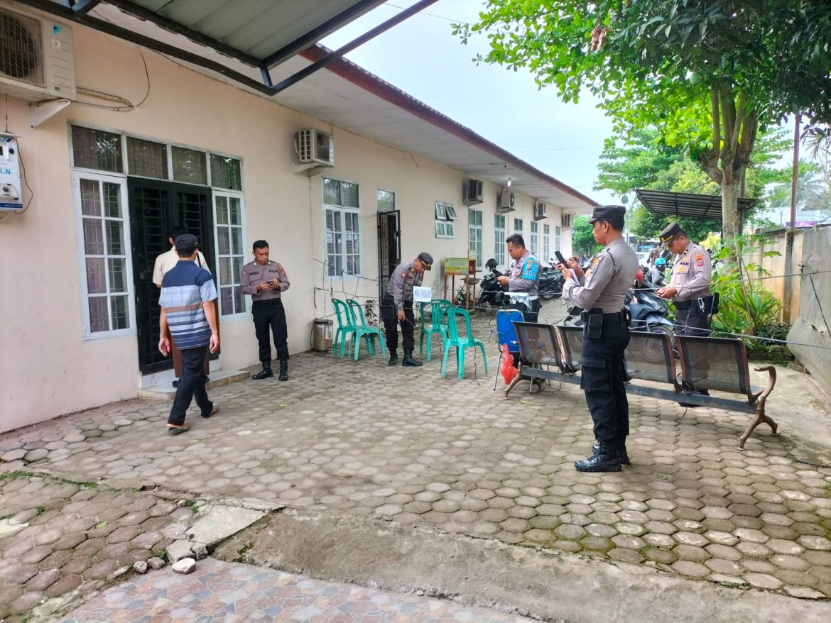 Antisipasi Kamtibmas, Polres Tebing Tinggi Standby Rekapitulasi Kecamatan Padang Hulu