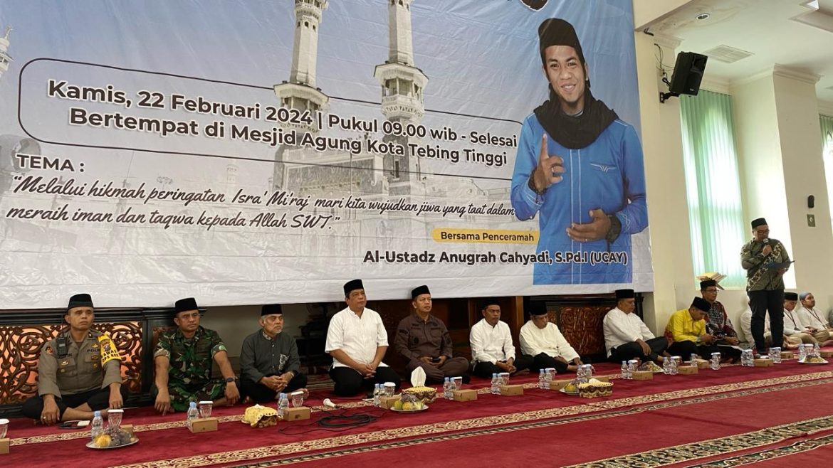 Polres Tebing Tinggi Beri Pengamanan Peringatan Isra Mi’raj Nabi Muhammad SAW