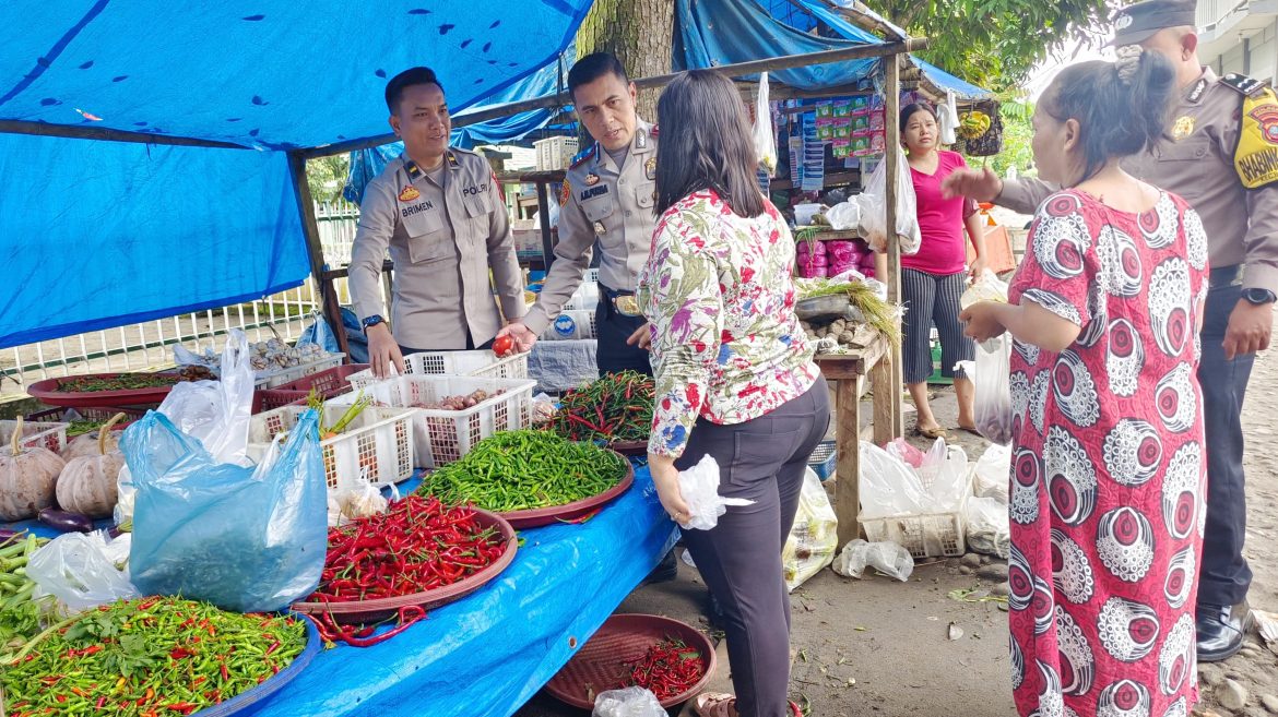 Polsek Kotarih Pastikan Harga Sembako Stabil Jelang Bulan Puasa