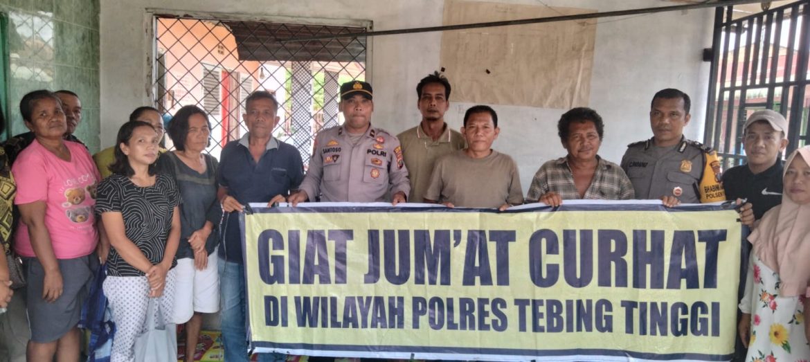 Polres Tebing Tinggi Tampung Aspirasi Masyarakat Saat Jumat Curhat