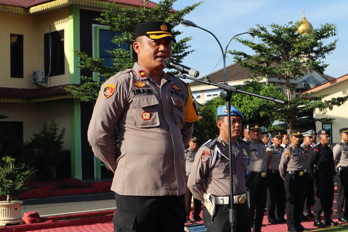 Wakapolres Batu Bara Kompol Imam Alriyuddin, S.H, M.H Pimpin Apel Pagi