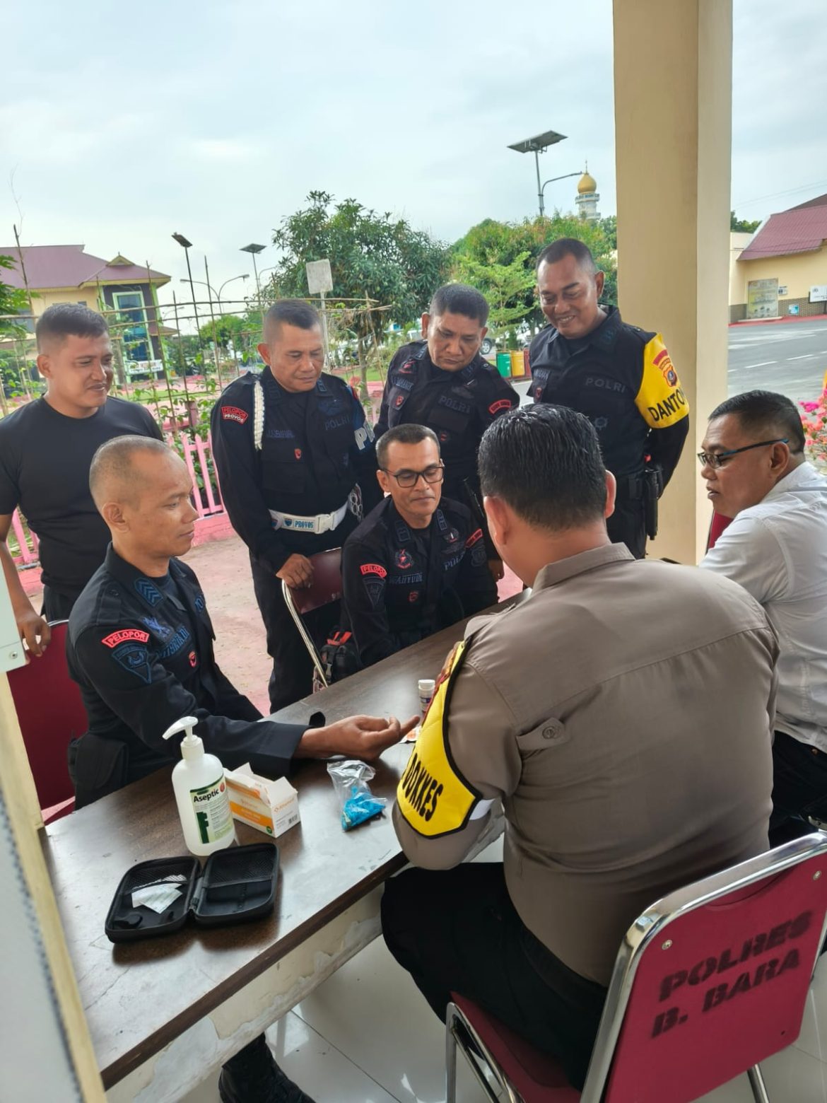 Paur Kes Polres Batubara kembali Cek Kesehatan Personil Usai Pilpres