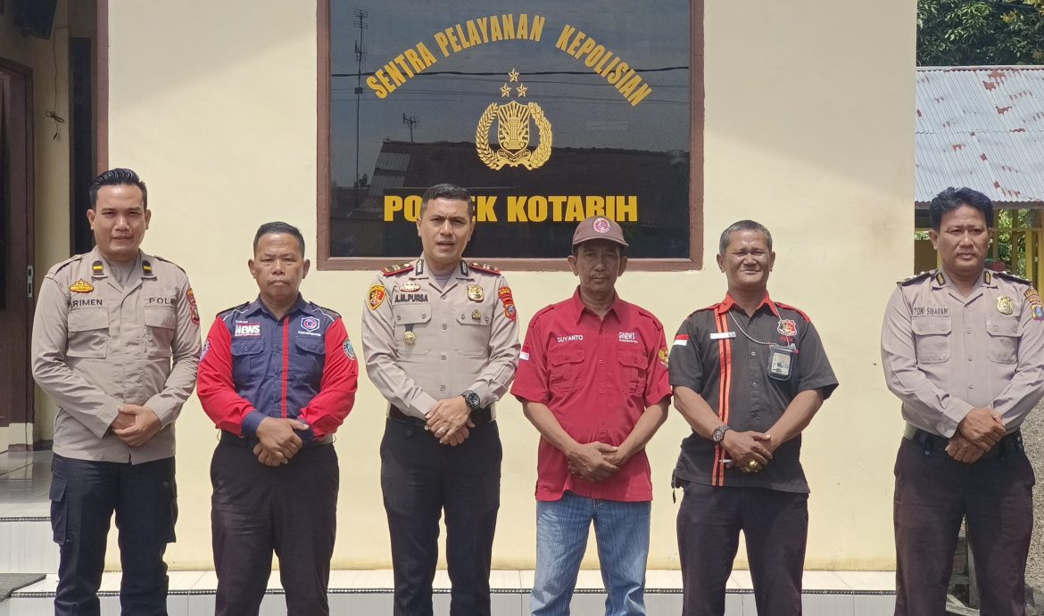 Sinergitas Polsek Kotarih Bersama Wartawan Dukung Ciptakan Kamtibmas Kondusif