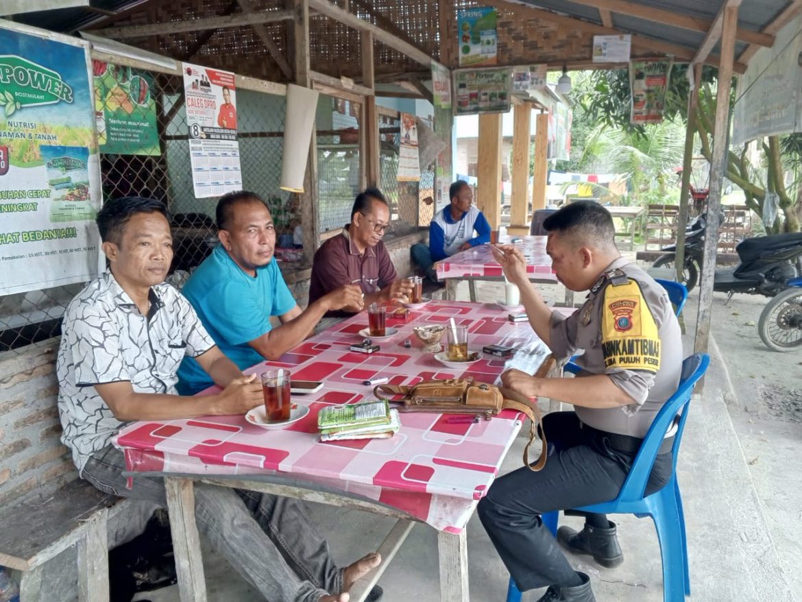 Sambut Ramadhan 1445 H Polsek Lima Puluh Sampaikan Himbauan Kamtibmas