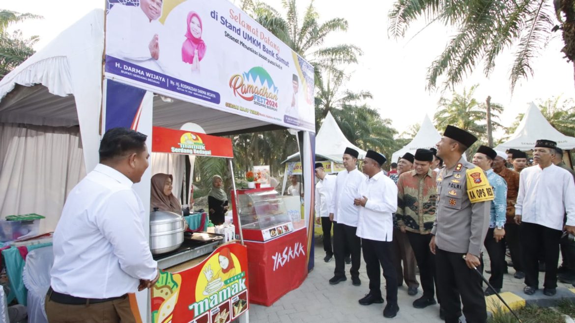 Kapolres AKBP Oxy Yudha Pratesta, S.Ik Hadiri Festival Dan Bazar Ramadhan Sergai 2024