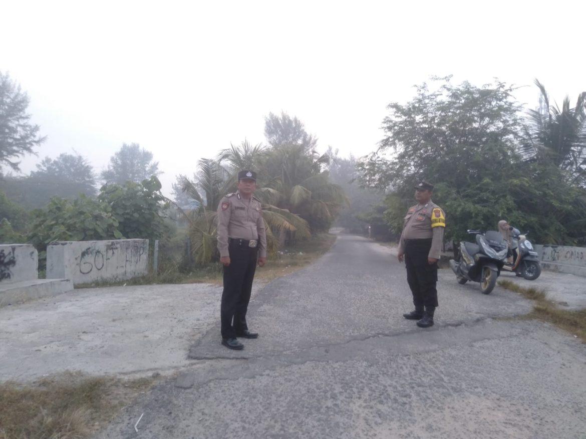 Patroli Asmara Subuh Polsek Pantai Cermin Cegah Kenakalan Remaja