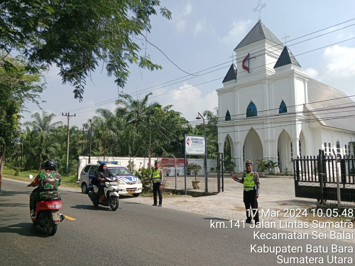 Polres Batu Bara Patroli Kamtibmas Minggu Kasih Dibeberapa Gereja