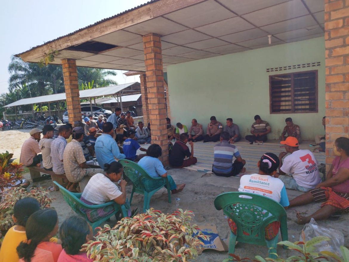 Kapolsek Tanjung Beringin Sosialisasi Dan Kordinasi Maraknya Pencurian Di Desa Pematang Terang