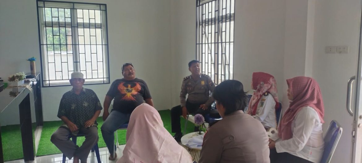 Sat Binmas Polres Tebing Tinggi Sampaikan Harkamtibmas Di Kantor Lurah