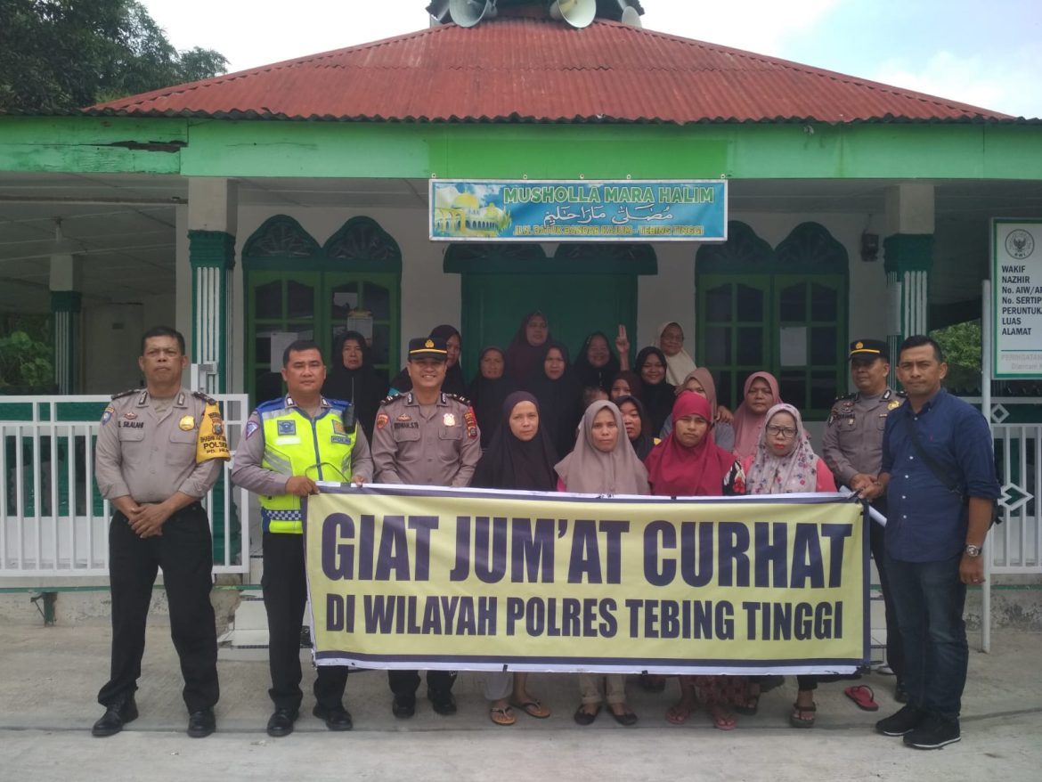 Polres Tebing Tinggi Tampung Keluhan Masyarakat Di Jumat Curhat