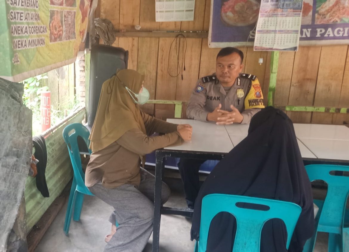 Bhabinkamtibmas Polres Tebing Tinggi Sambang Dan Berikan Himbauan Kamtibmas