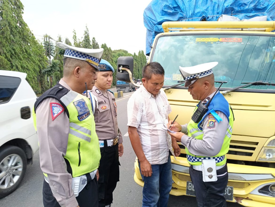 Polres Tebing Tinggi Jaring 55 Pelanggar Lalu Lintas Saat Ops Keselamatan Toba 2024